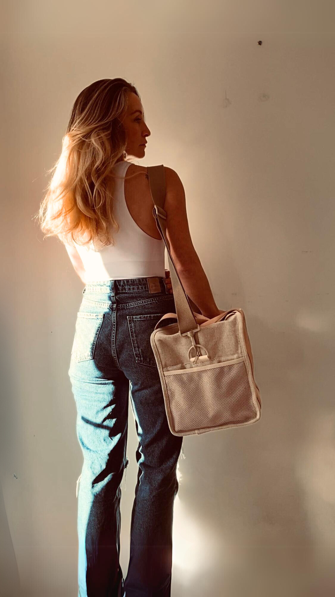 Jumbo/ Extra Large Linen Cool Bag