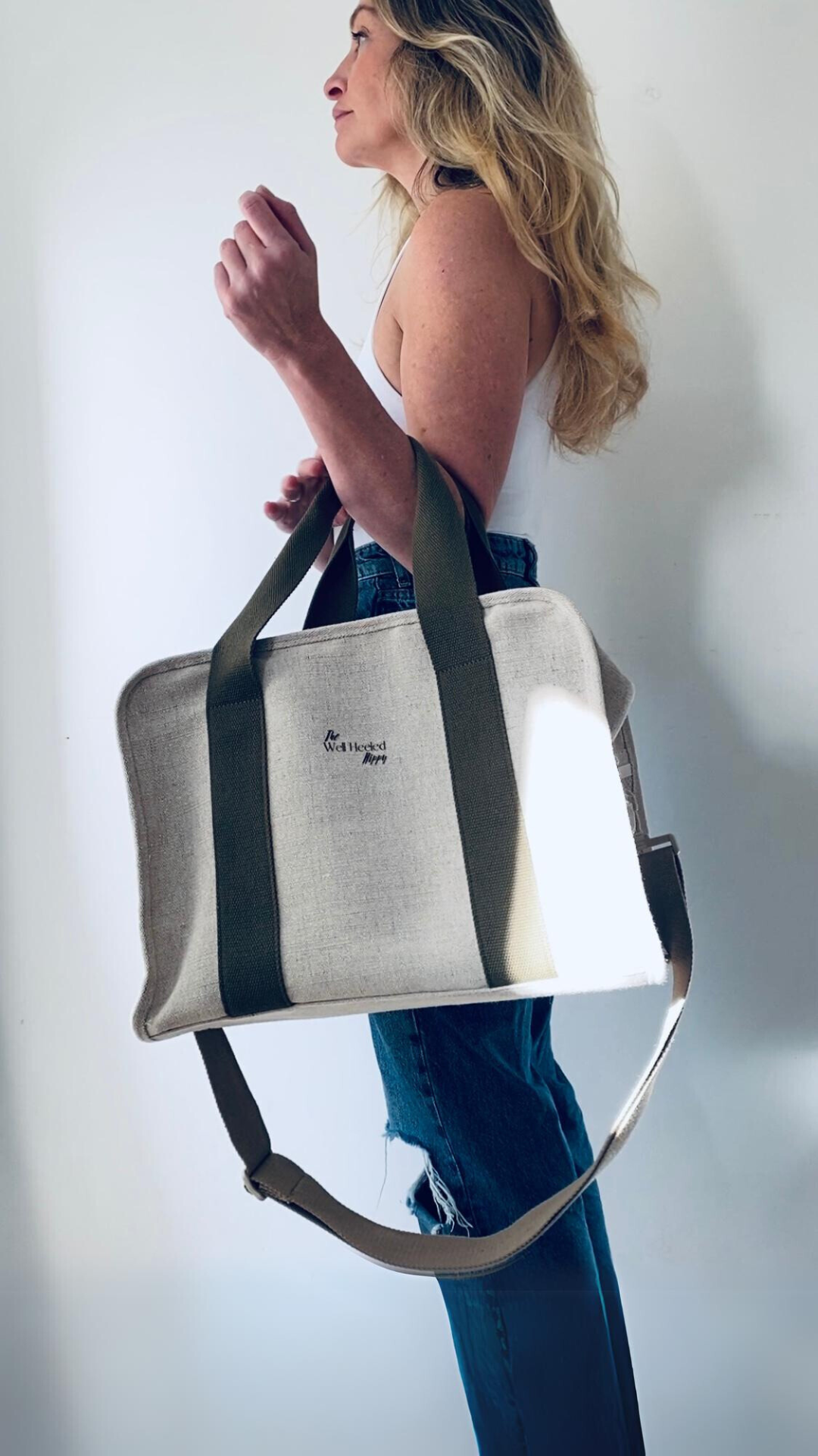 Jumbo/ Extra Large Linen Cool Bag