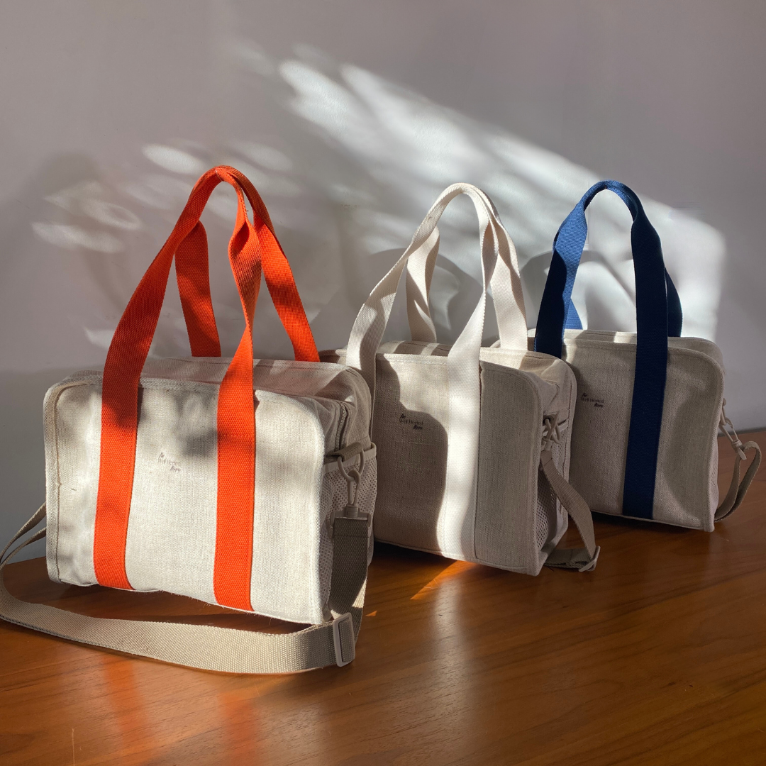 Large Linen Cool Bag