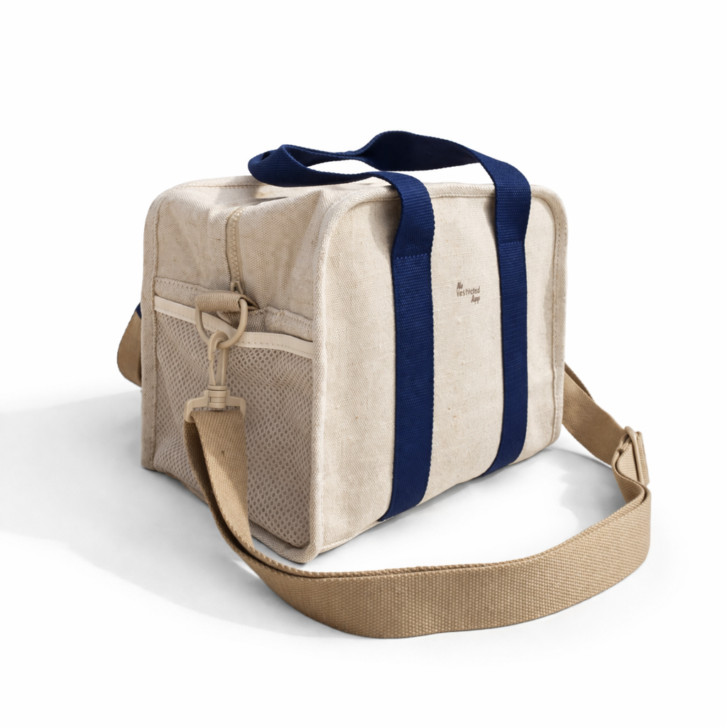 Large Linen Cool Bag