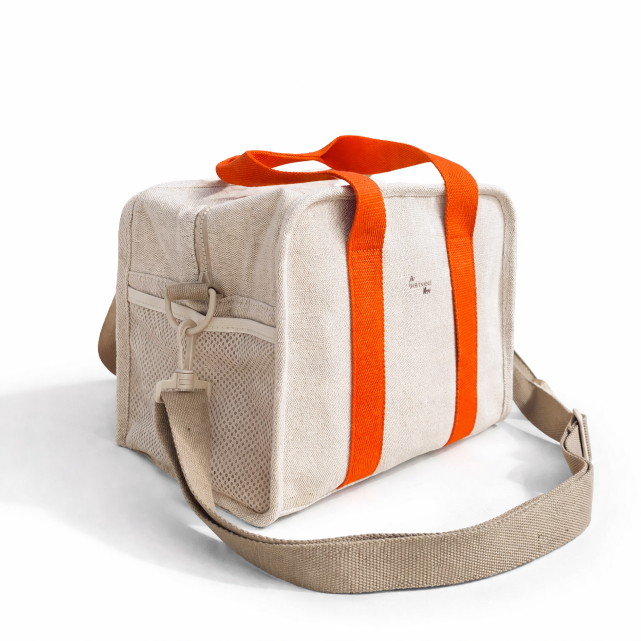 Large Linen Cool Bag